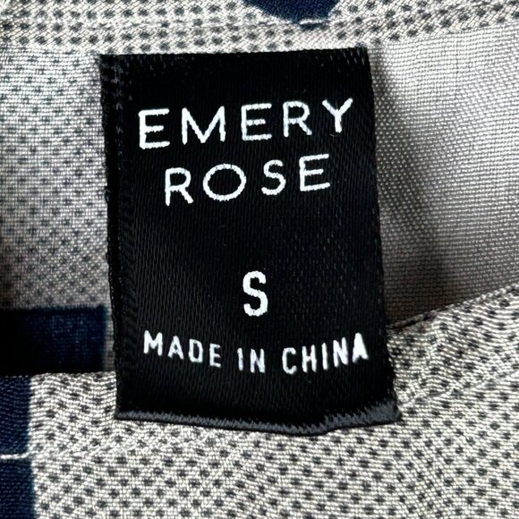 Blue and gray checkered mini dress size small - Picture 3 of 6